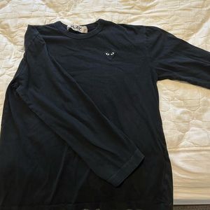 COMME DES GARÇONS - LONG SLEEVE BLACK T SHIRT